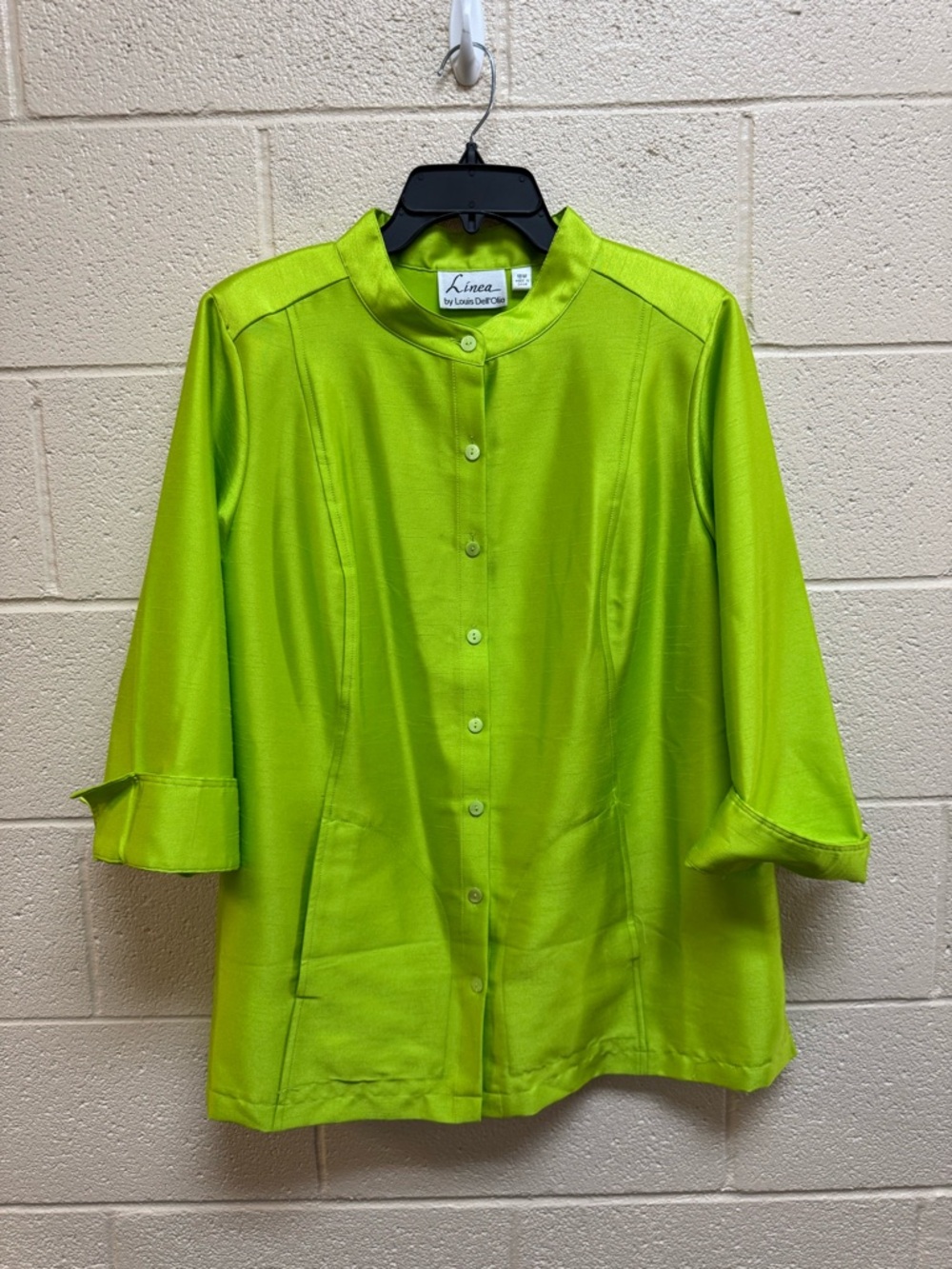 Linea by Louis Dell'Olio Lime Green Button-Down Shirt